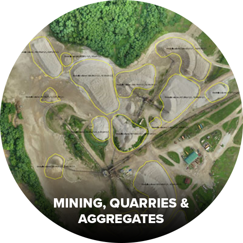 Drones for mining and quarries